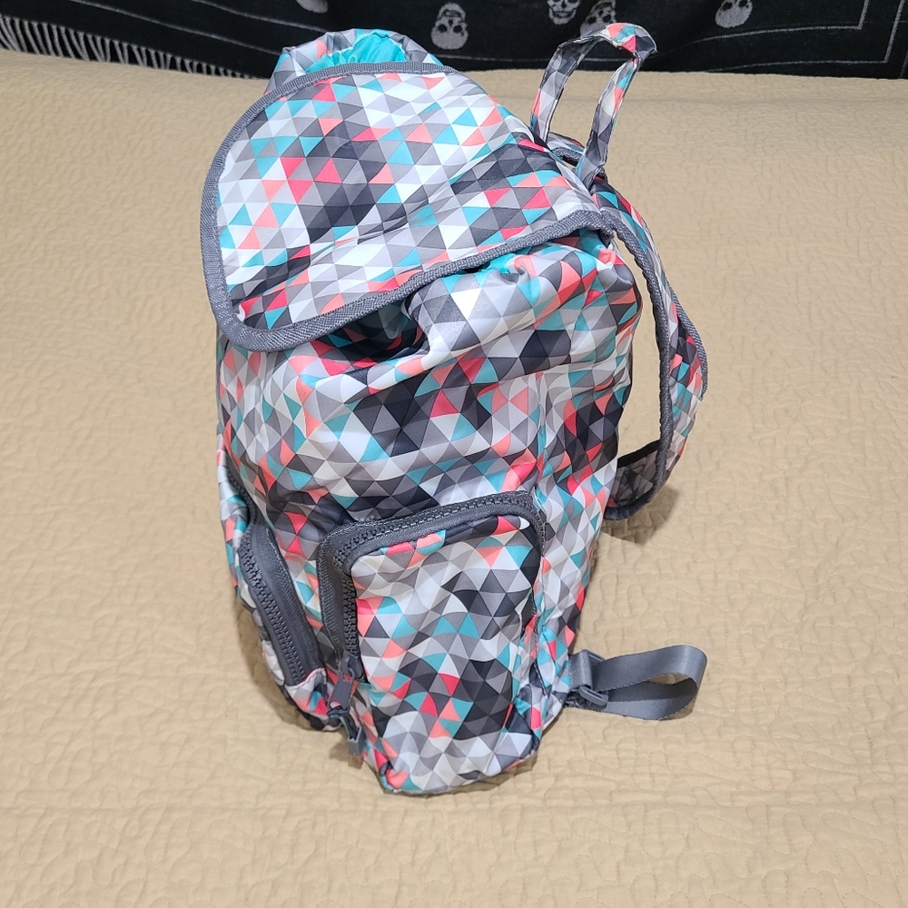 Multi Colored Pixel Drawsting Backpack - image 2